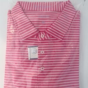 B. Draddy Men's Pink Striped Shirt